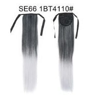 Long Wig Ponytail Strappy Ponytail Long Straight Hair Invisible Seamless Multicolor Optional
