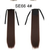 Long Wig Ponytail Strappy Ponytail Long Straight Hair Invisible Seamless Multicolor Optional