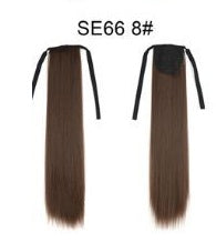 Long Wig Ponytail Strappy Ponytail Long Straight Hair Invisible Seamless Multicolor Optional