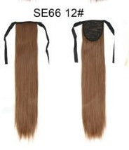 Long Wig Ponytail Strappy Ponytail Long Straight Hair Invisible Seamless Multicolor Optional