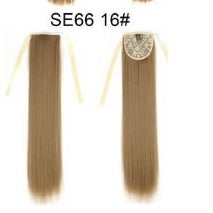 Long Wig Ponytail Strappy Ponytail Long Straight Hair Invisible Seamless Multicolor Optional