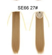 Long Wig Ponytail Strappy Ponytail Long Straight Hair Invisible Seamless Multicolor Optional
