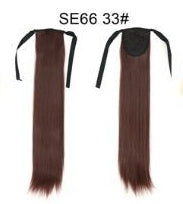 Long Wig Ponytail Strappy Ponytail Long Straight Hair Invisible Seamless Multicolor Optional