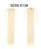 Long Wig Ponytail Strappy Ponytail Long Straight Hair Invisible Seamless Multicolor Optional