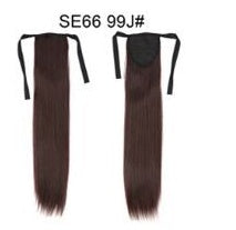 Long Wig Ponytail Strappy Ponytail Long Straight Hair Invisible Seamless Multicolor Optional