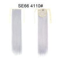 Long Wig Ponytail Strappy Ponytail Long Straight Hair Invisible Seamless Multicolor Optional