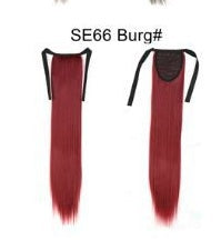 Long Wig Ponytail Strappy Ponytail Long Straight Hair Invisible Seamless Multicolor Optional