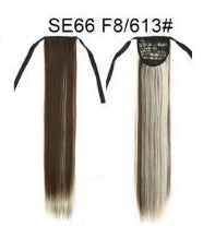 Long Wig Ponytail Strappy Ponytail Long Straight Hair Invisible Seamless Multicolor Optional