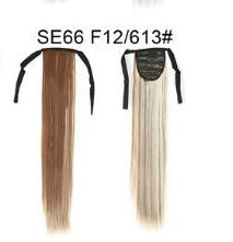 Long Wig Ponytail Strappy Ponytail Long Straight Hair Invisible Seamless Multicolor Optional
