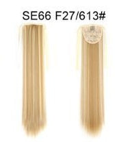 Long Wig Ponytail Strappy Ponytail Long Straight Hair Invisible Seamless Multicolor Optional