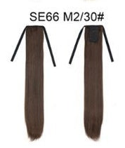 Long Wig Ponytail Strappy Ponytail Long Straight Hair Invisible Seamless Multicolor Optional