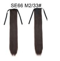 Long Wig Ponytail Strappy Ponytail Long Straight Hair Invisible Seamless Multicolor Optional