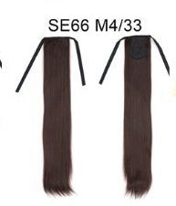 Long Wig Ponytail Strappy Ponytail Long Straight Hair Invisible Seamless Multicolor Optional
