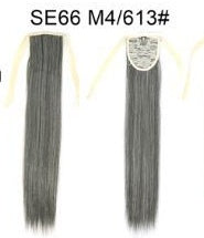Long Wig Ponytail Strappy Ponytail Long Straight Hair Invisible Seamless Multicolor Optional