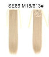 Long Wig Ponytail Strappy Ponytail Long Straight Hair Invisible Seamless Multicolor Optional