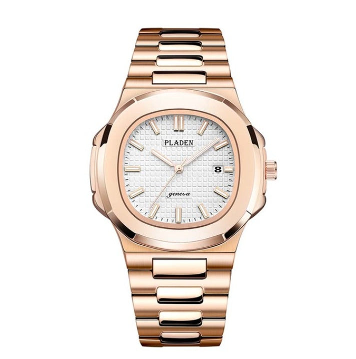 Men'S Watch Cross-Border Hot Explosion Style Stainless Steel Waterproof Luminous Casual Famous Brand Quartz Men'S Watch