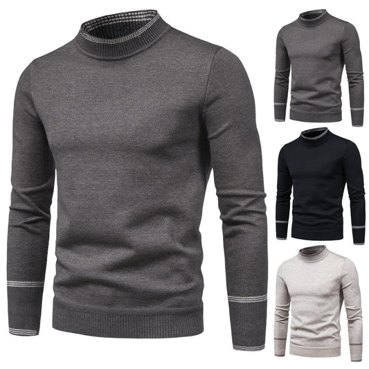 Half High Neck Long Sleeve Sweater Slim Bottoming Shirt