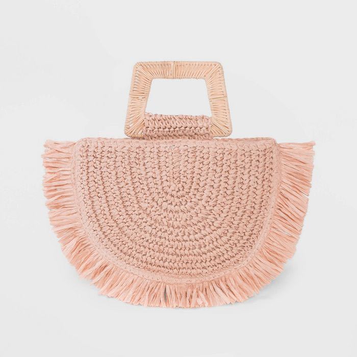 Semicircular Moon Bag Trapezoid Handle