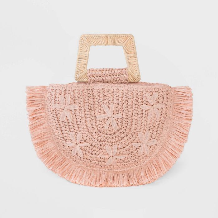 Semicircular Moon Bag Trapezoid Handle