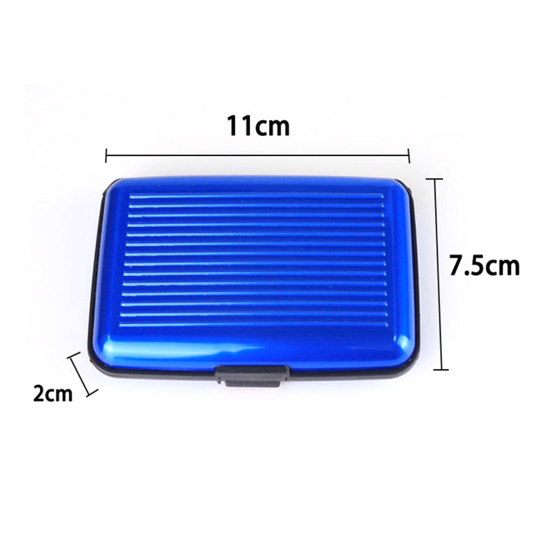 Aluminum Alloy Credit Card Case, Business Card Case, Aluminum Color Card Case, Antimagnetic Bank Card Case, Coin Purse