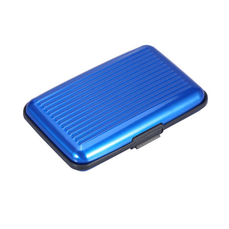 Aluminum Alloy Credit Card Case, Business Card Case, Aluminum Color Card Case, Antimagnetic Bank Card Case, Coin Purse