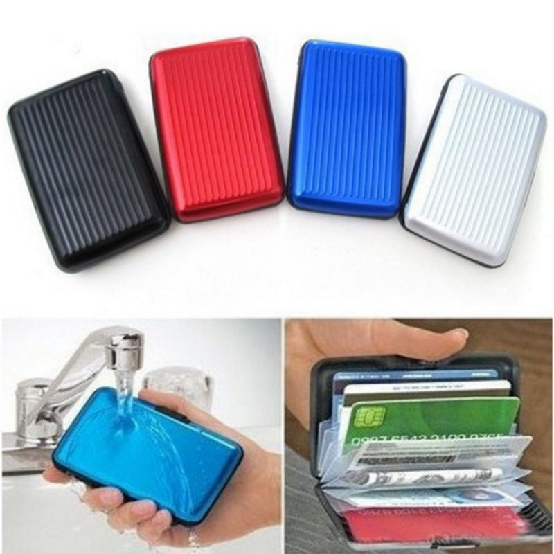 Aluminum Alloy Credit Card Case, Business Card Case, Aluminum Color Card Case, Antimagnetic Bank Card Case, Coin Purse