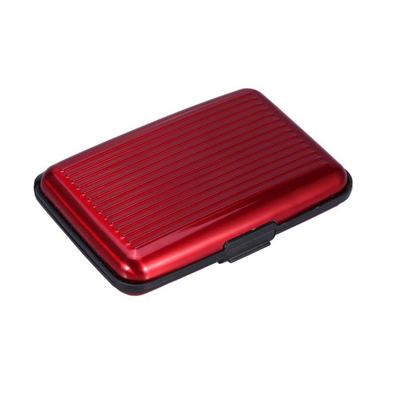 Aluminum Alloy Credit Card Case, Business Card Case, Aluminum Color Card Case, Antimagnetic Bank Card Case, Coin Purse