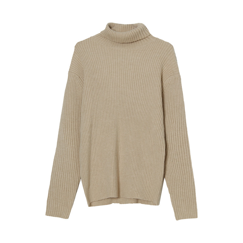 Turtleneck Sweater Men's Solid Color Base Bweater