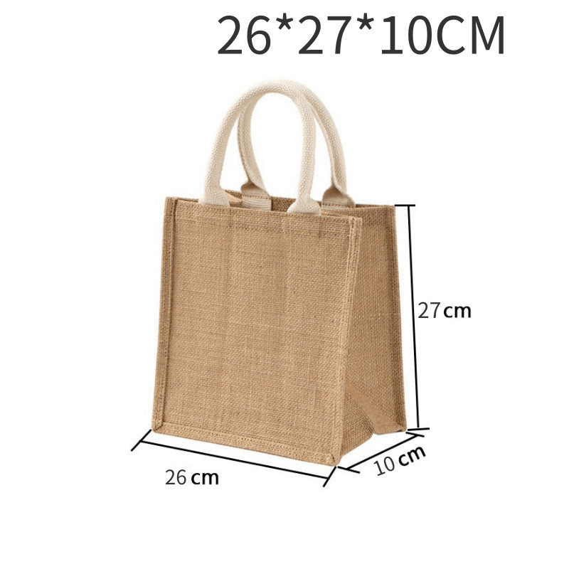 Jute Bag DIY Kreativ Linnedpose Jute Bag Transformation