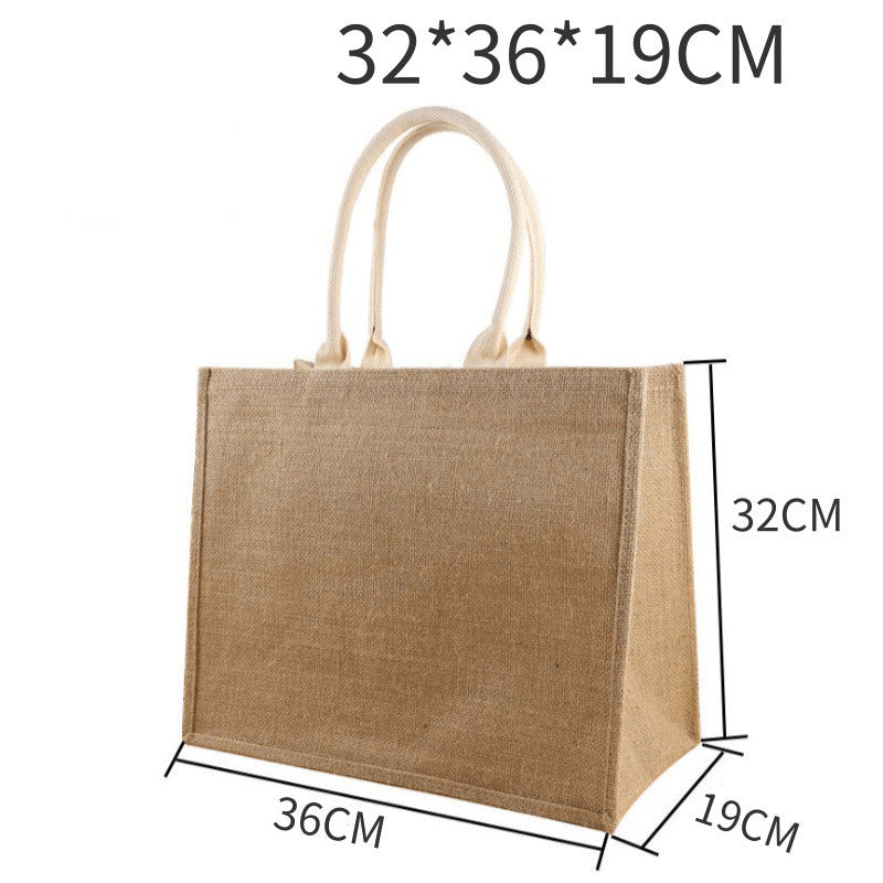 Jute Bag DIY Kreativ Linnedpose Jute Bag Transformation