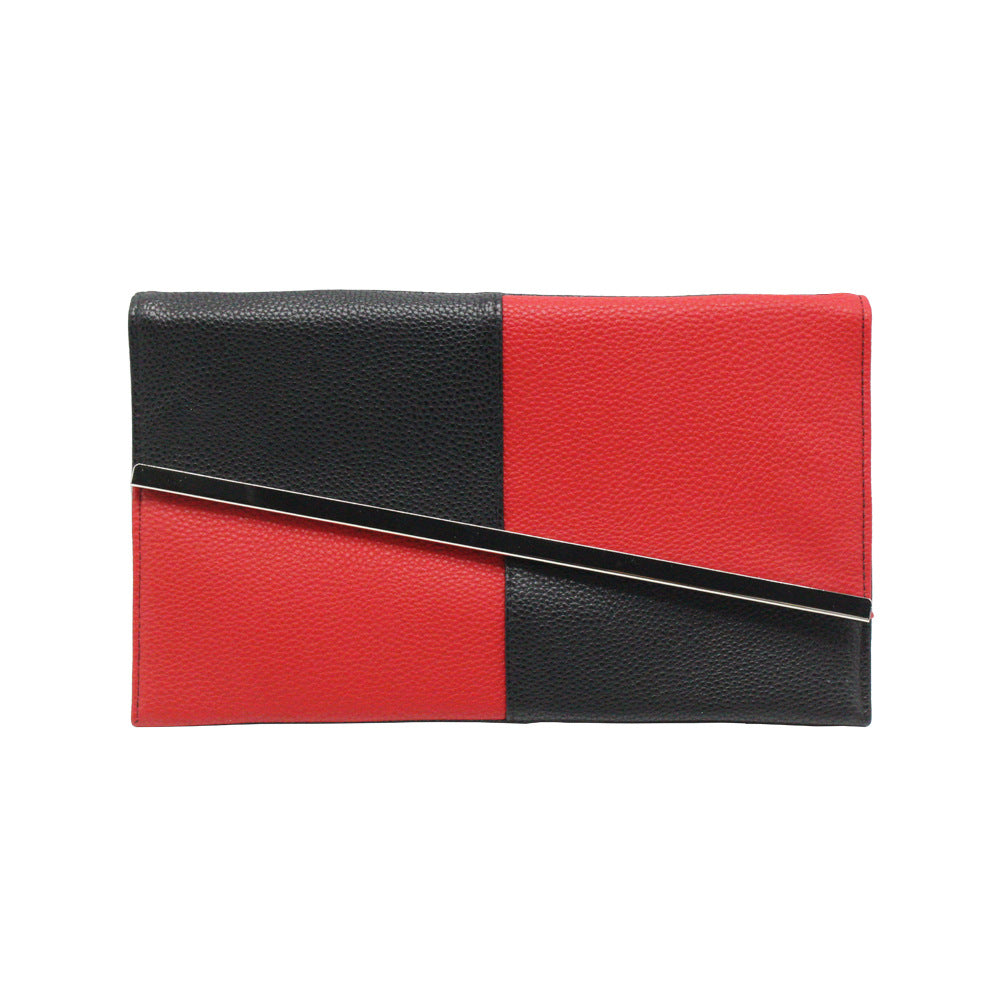 Color Matching Black And White With Large-Capacity Envelope Bag, Clutch Bag, Clutch Bag, Dinner Bag