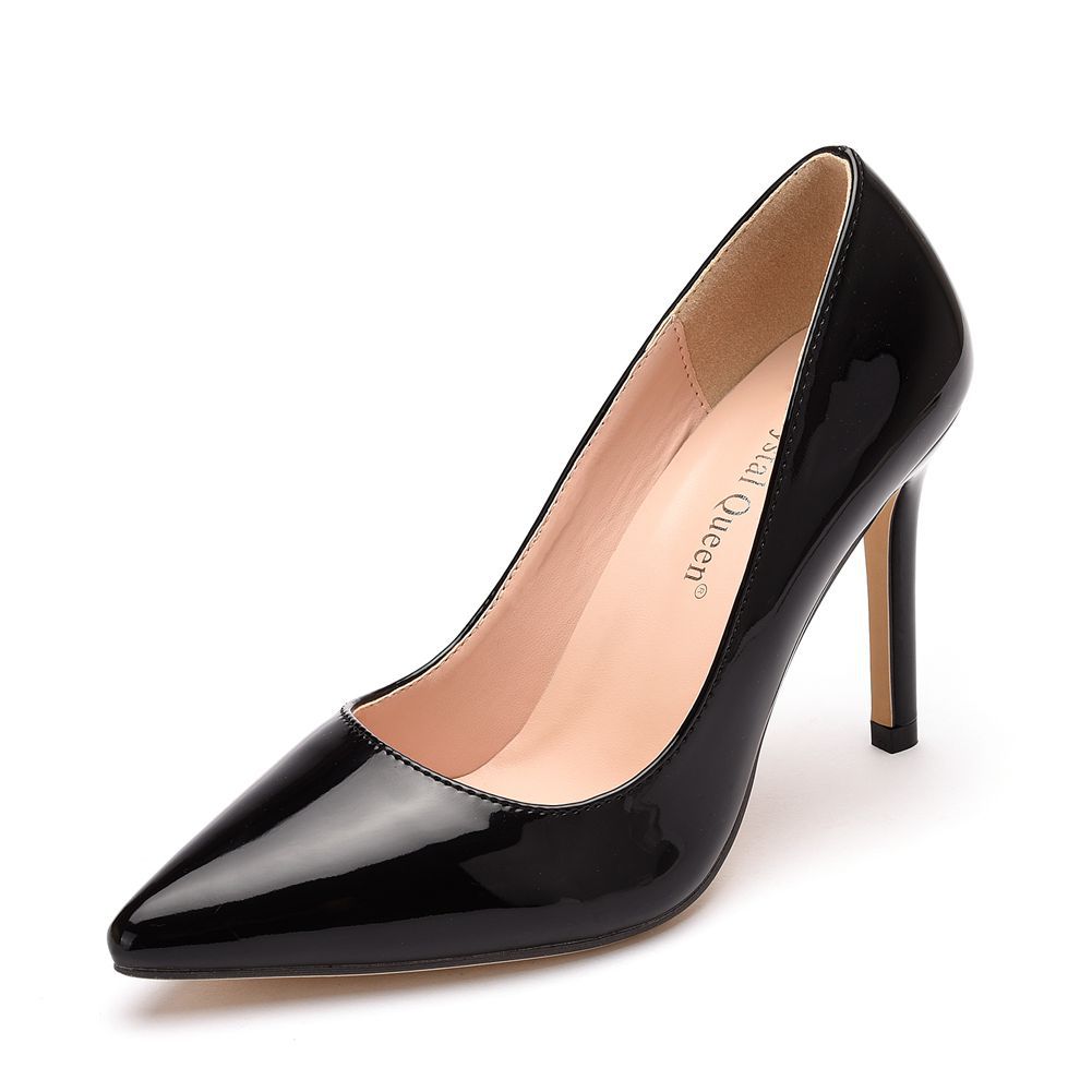 Sexy Large Size Pointed-toe Single Shoes Patent Leather Stiletto Single Shoes Pseudo-girl Pointed-toe Shoes