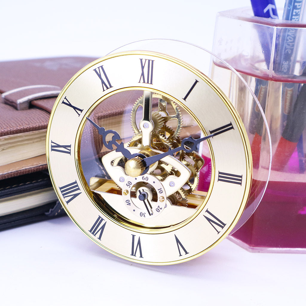 See-Through Clock Movement Gear Movement Crystal