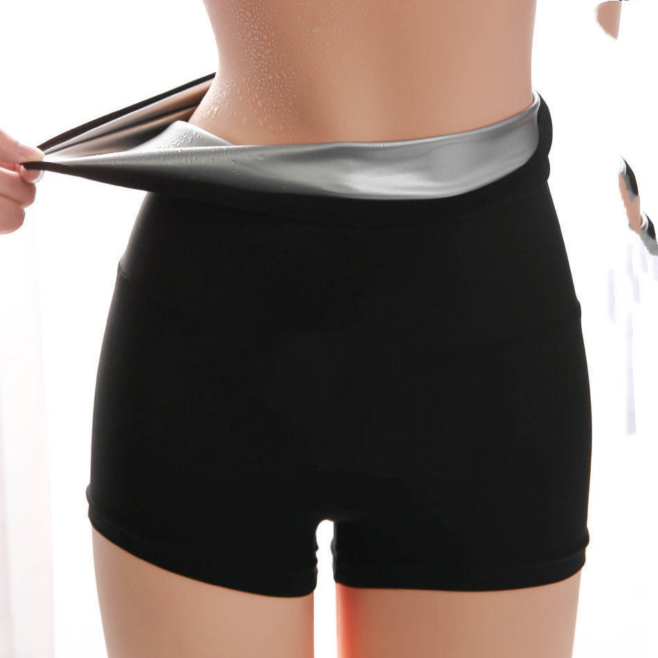 Taljetræner Body Shaper Sved Sauna Bukser Slankebukser Mave Body Shapewear Kvinder Sved Leggings Fitness Termobukser