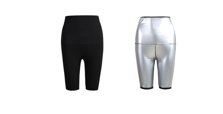 Taljetræner Body Shaper Sved Sauna Bukser Slankebukser Mave Body Shapewear Kvinder Sved Leggings Fitness Termobukser