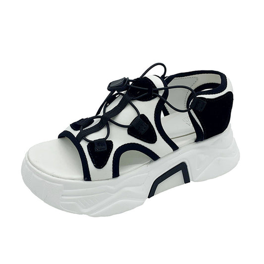 Net Celebrity Sports Sandals Female Fairy Style Summer New Korean Version With Sponge Cake Bottom
