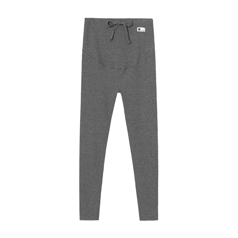 Pregnant Women'S Leggings Spring And Autumn Models New Slim Foot Pants Pregnant Women Belly Lift Pants Striped Leggings