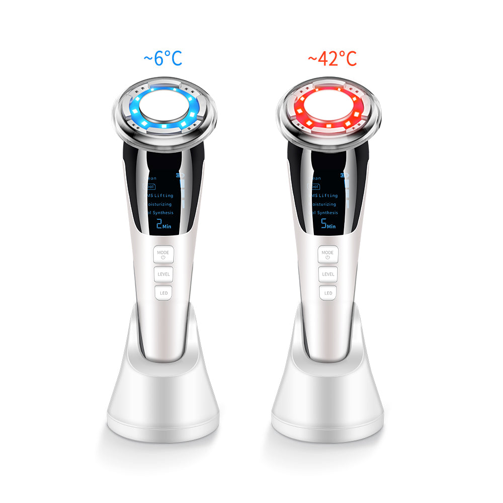 Cold And Hot Color Photoelectron Lead-In Instrument, Facial Massage And Beauty Instrument