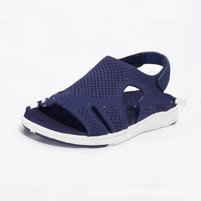 Spot  Autumn Fish Head Casual Velcro Fashion Sandals Low Heel Women's Shoes Origin Source 6 Color Large Size