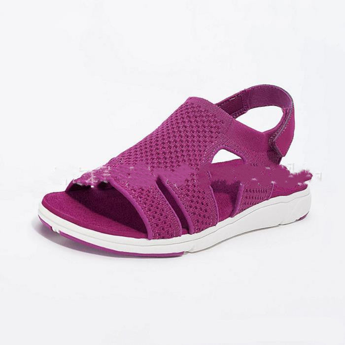 Spot  Autumn Fish Head Casual Velcro Fashion Sandals Low Heel Women's Shoes Origin Source 6 Color Large Size