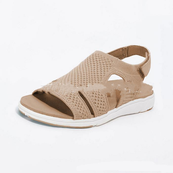 Spot  Autumn Fish Head Casual Velcro Fashion Sandals Low Heel Women's Shoes Origin Source 6 Color Large Size