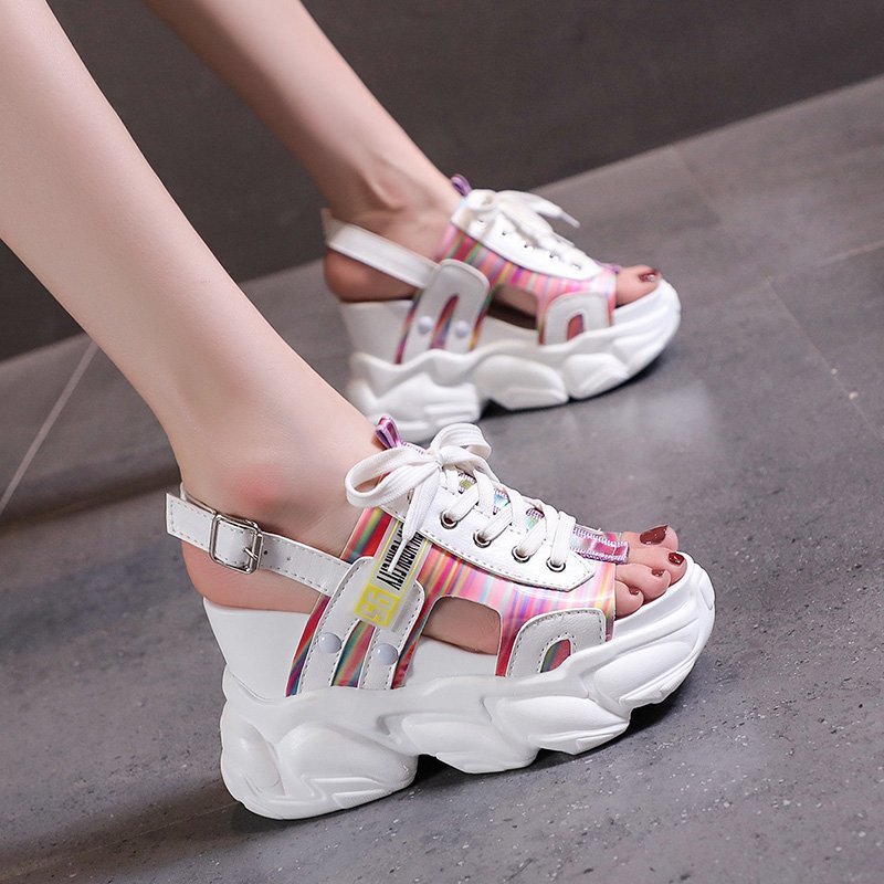 Trifle Heel Platform Open-toe Women's Sandals With High Seels