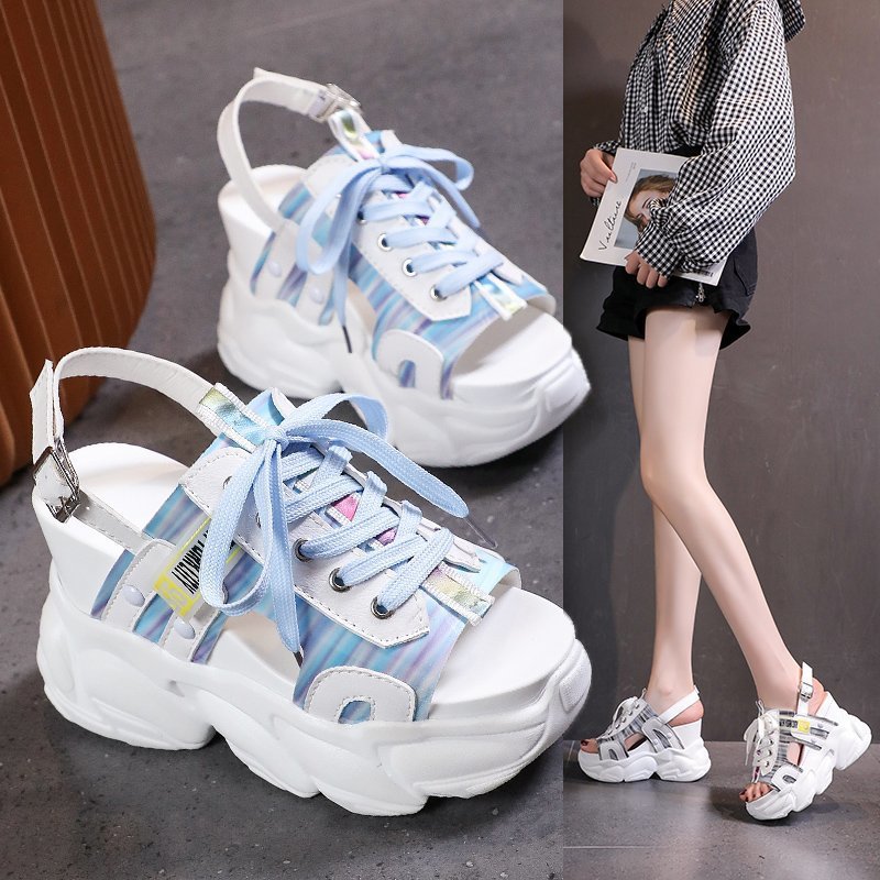 Trifle Heel Platform Open-toe Women's Sandals With High Seels