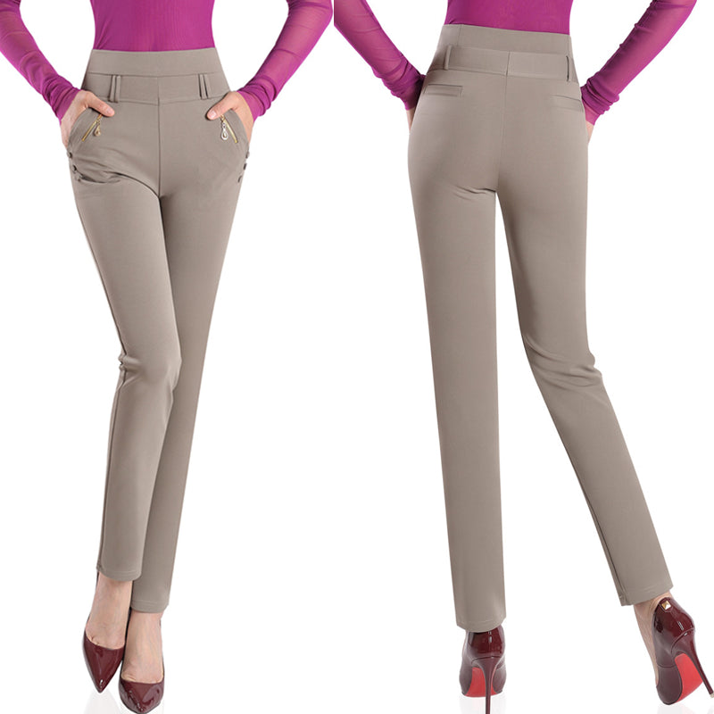 Slim Trousers Plus Size Casual Pants Spring