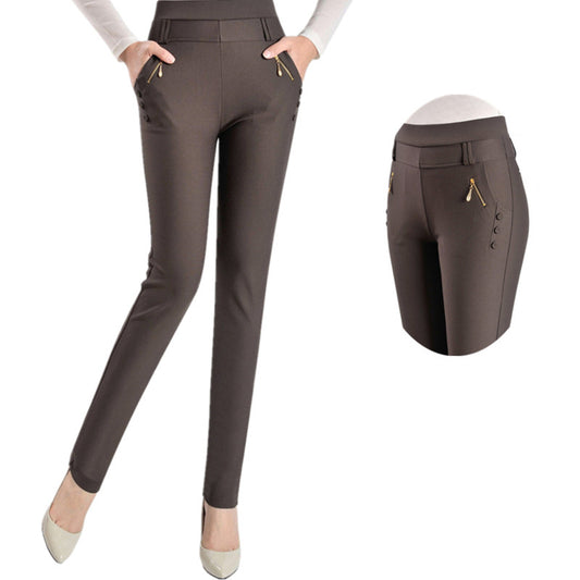 Slim Trousers Plus Size Casual Pants Spring