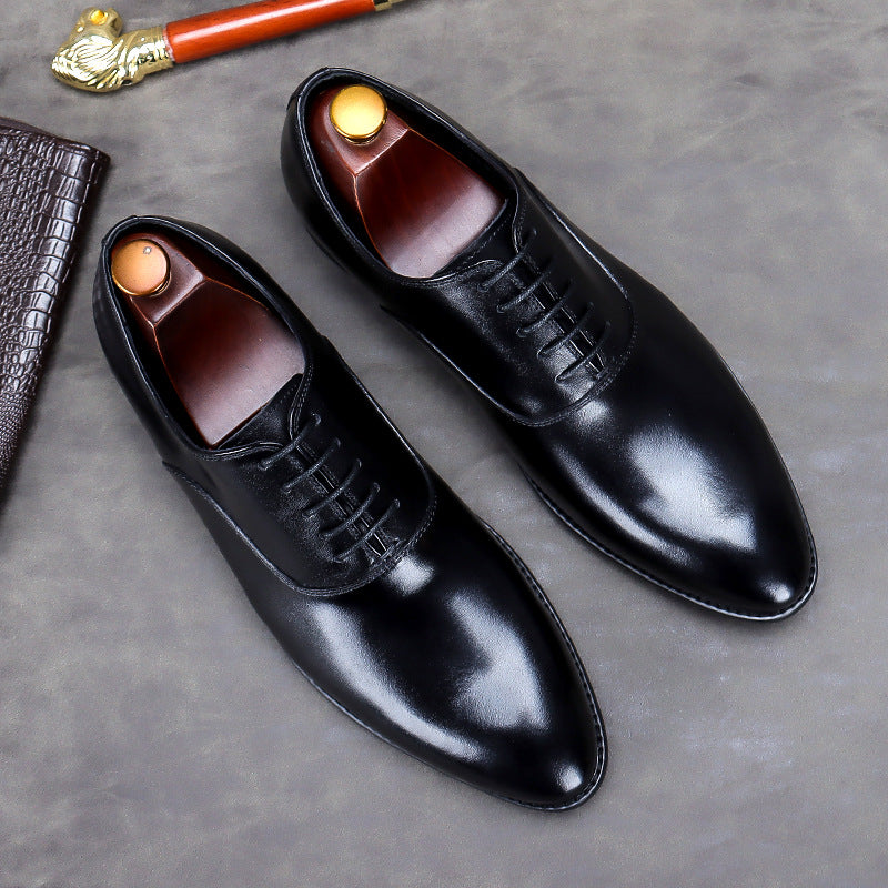Leather Top Layer Cowhide Men'S Business Shoes