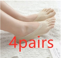 Thin Summer Stockings Invisible Shallow Mouth Non-Slip Anti-Snagging Silicone Anti