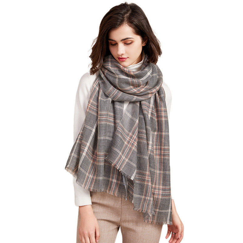 Worsted Thin Cashmere Shawl For Autumn And Winter Warmth