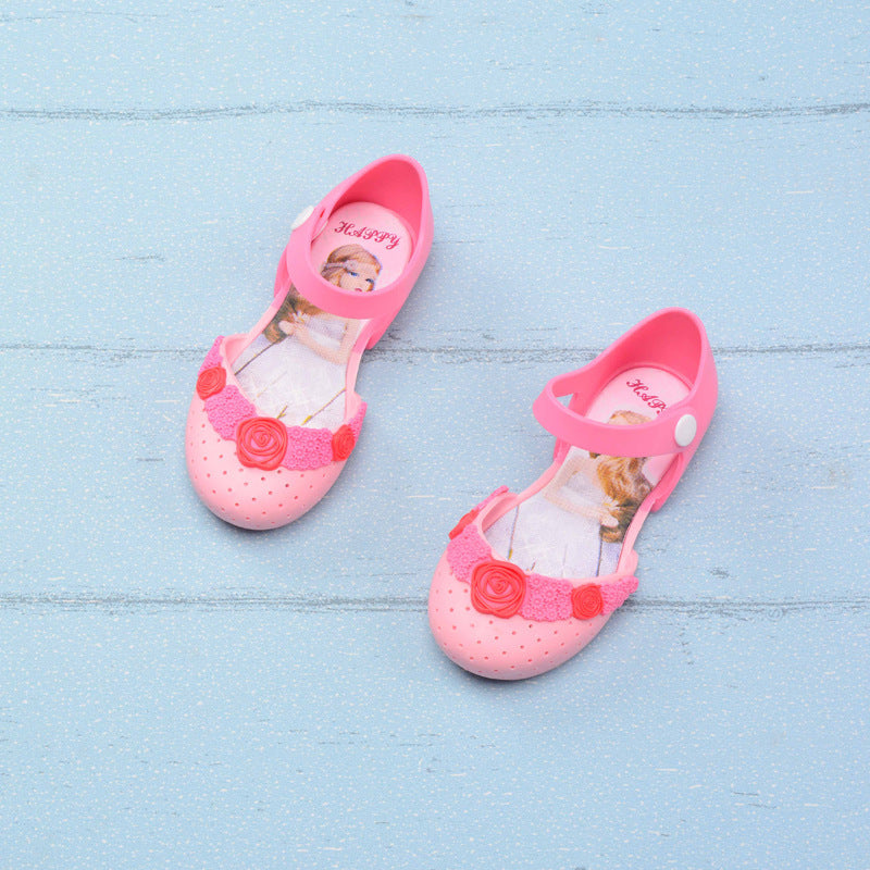 Watermelon Cat Jelly Shoes Cute Sandals Girls Princess Shoes