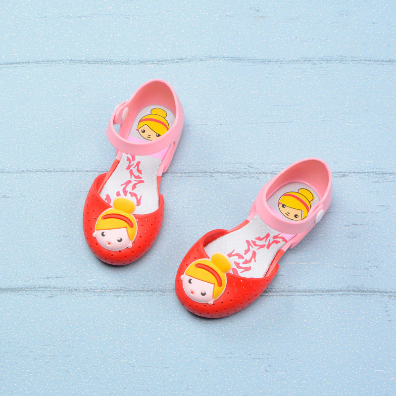 Watermelon Cat Jelly Shoes Cute Sandals Girls Princess Shoes